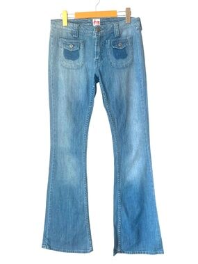 Y2K Sass & Bide S&B Vie Women's Slinger Hippie Boho Hipster Flare Denim Jeans 29
